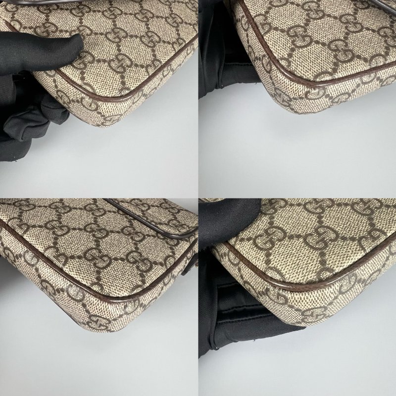 GUCCI 764961 老花翻蓋肩背包-10