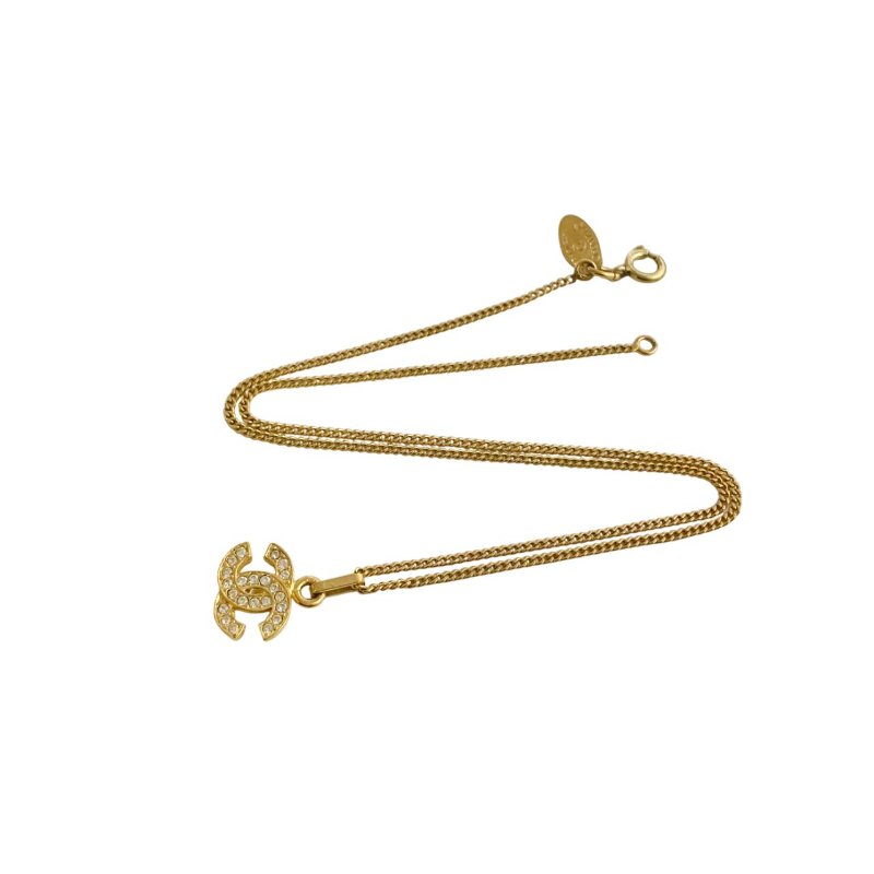 🛍️🎁 26 🔥 2月新品上架 新年情人節💘 CHANEL 香奈兒 經典款 Chanel 金色水鑽雙CC頸鏈 🔥 香奈兒熱賣款 香奈兒經典款 耳環 CHANEL EARRING-6