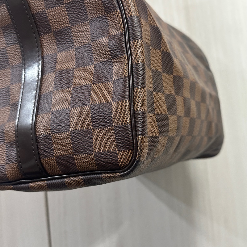 LV Speedy30 經典棕色棋盤格手提 斜背包-24