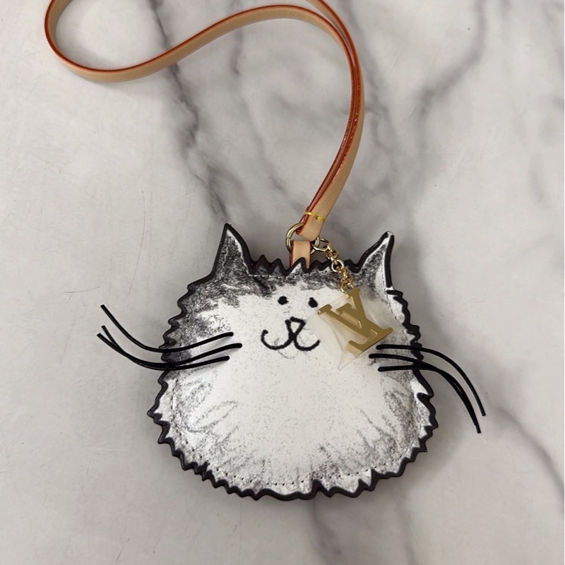 全新LV插畫家聯名限量貓咪吊飾（低於專櫃價）-0