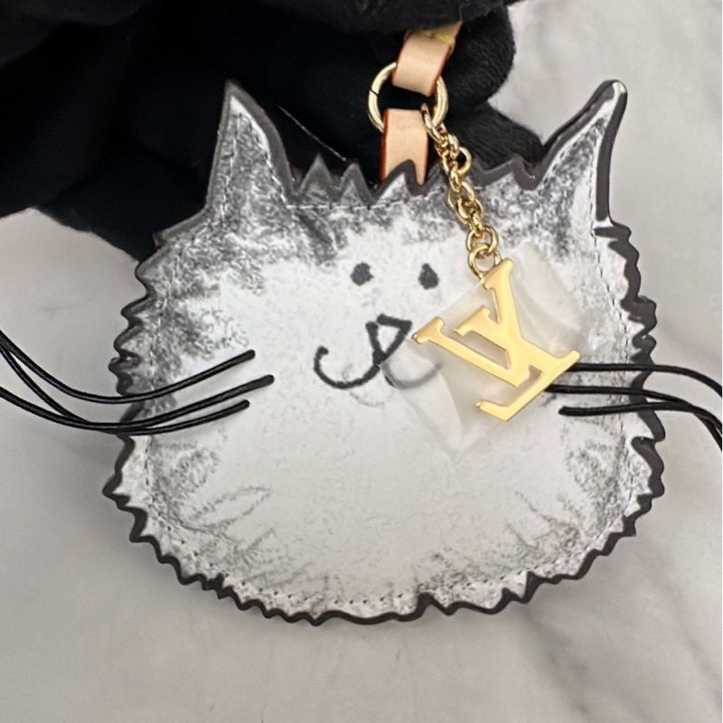 全新LV插畫家聯名限量貓咪吊飾（低於專櫃價）-3