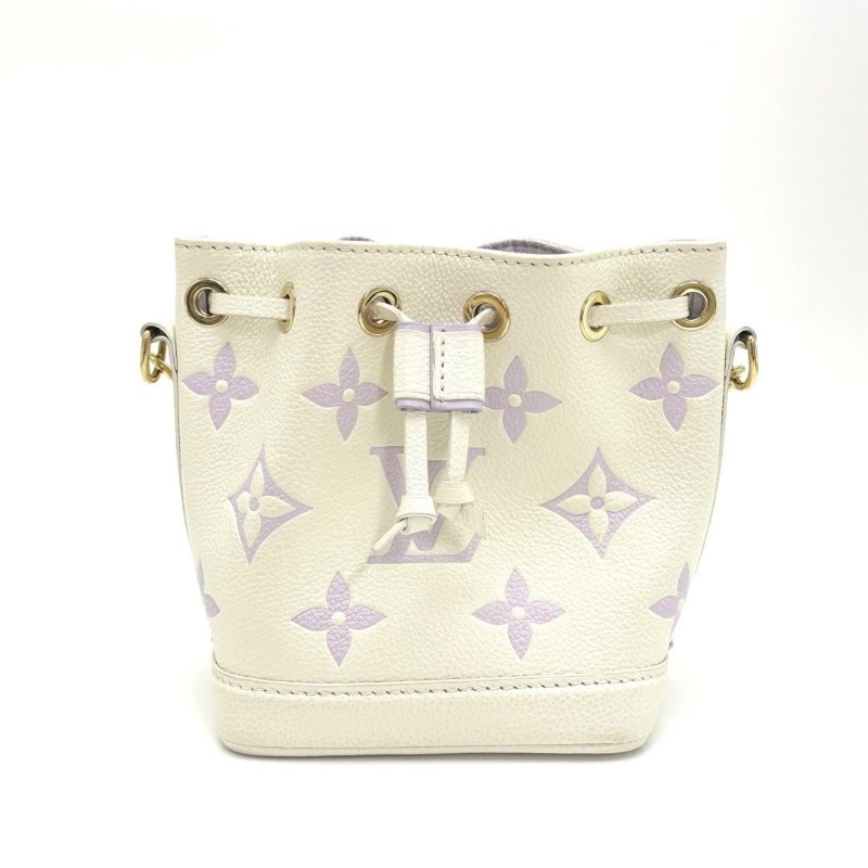 LV香芋紫 Noé Nano 手提肩背水桶包芯片款13*16*10 98新配件塵袋購證-6