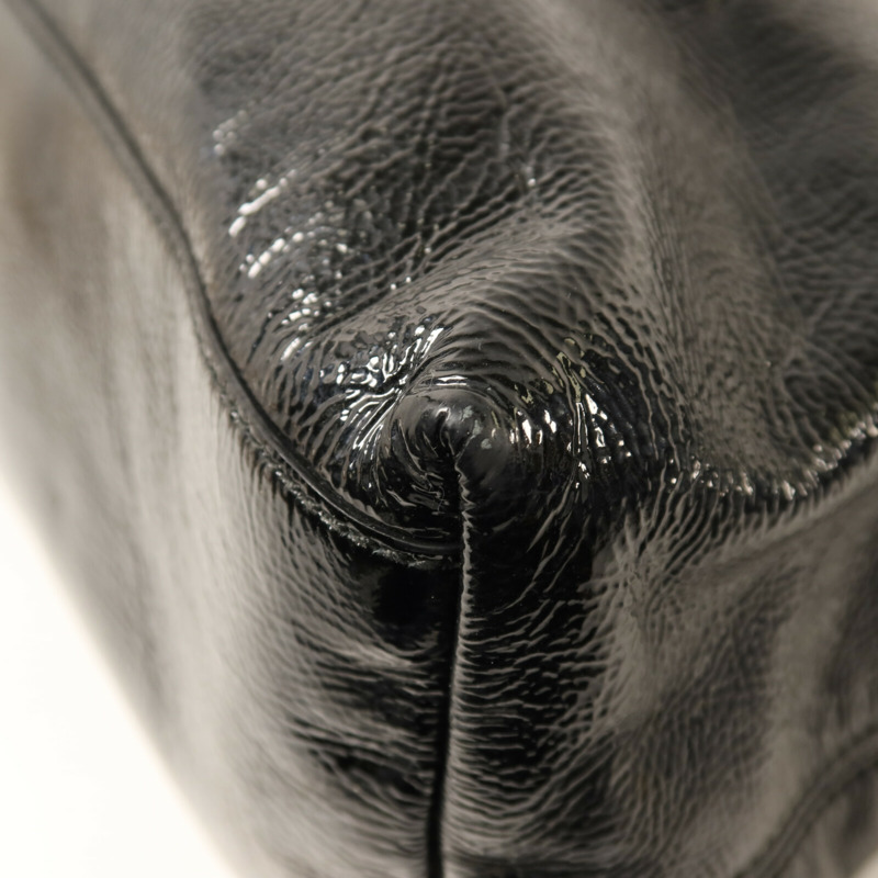 GUCCI 漆皮皮革Soho Chain Shoulder Bag金扣鏈帶肩背袋-11