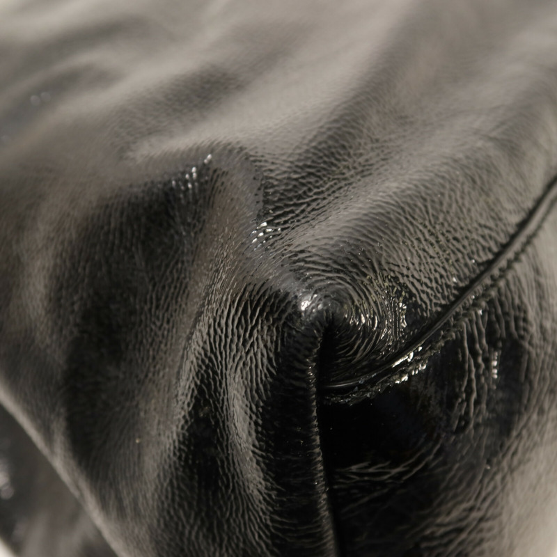 GUCCI 漆皮皮革Soho Chain Shoulder Bag金扣鏈帶肩背袋-12