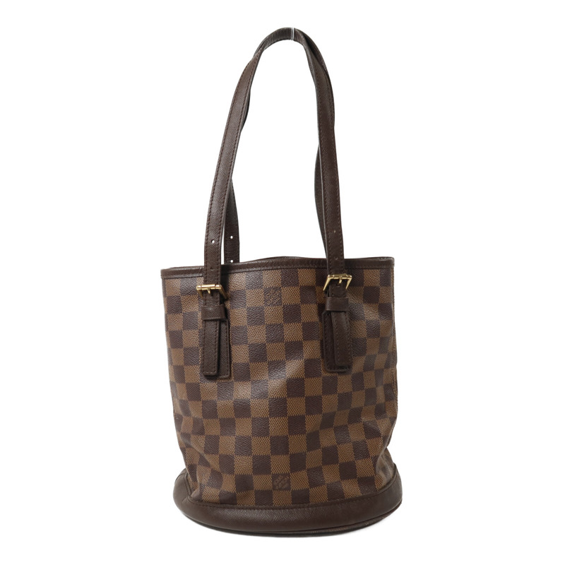 LOUIS VUITTON Damier Marais金扣肩背袋-1