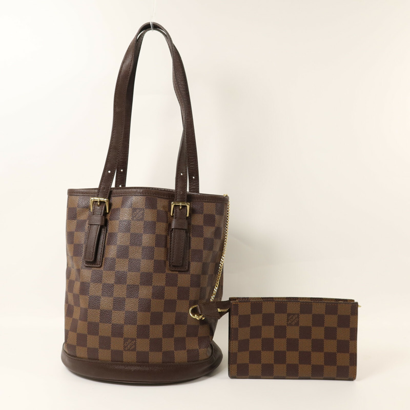 LOUIS VUITTON Damier Marais金扣肩背袋-8