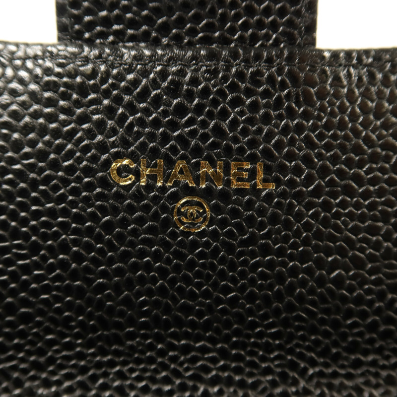 CHANEL 牛皮皮革Classic Long Wallet金扣長錢包-5