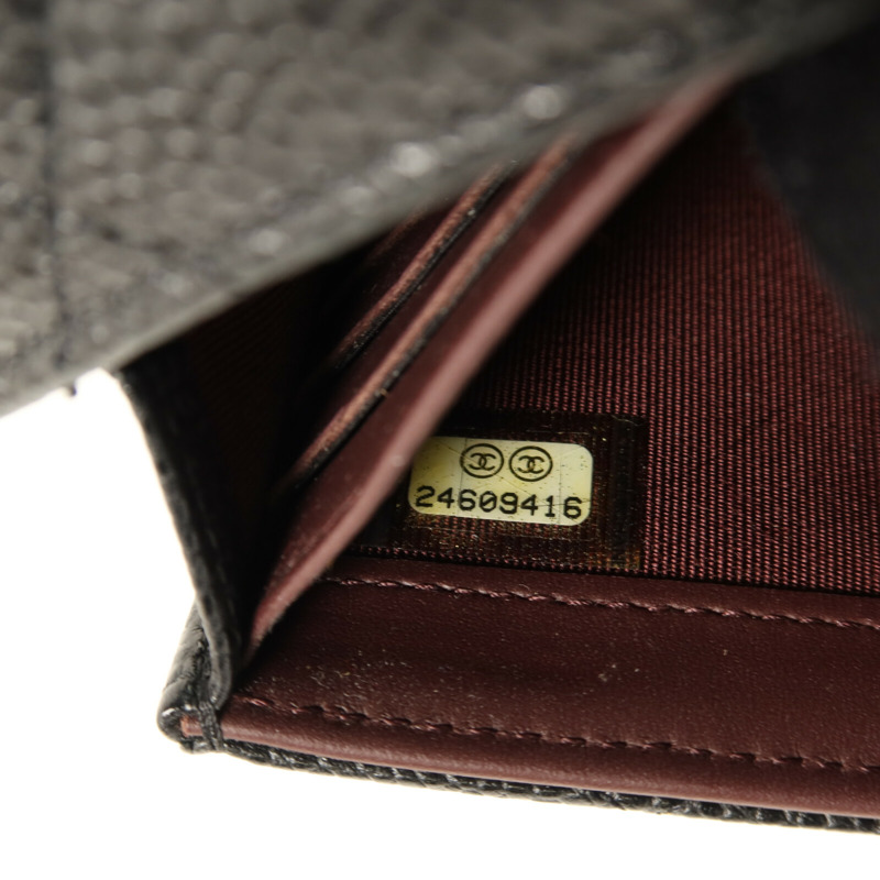 CHANEL 牛皮皮革Classic Long Wallet金扣長錢包-7