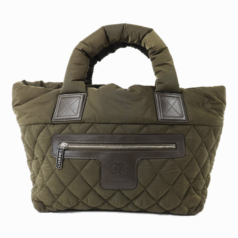 CHANEL 尼龍Coco Cocoon銀扣手挽袋-1