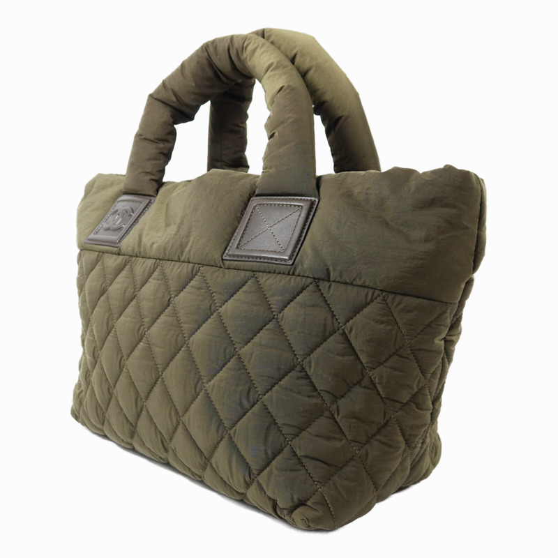 CHANEL 尼龍Coco Cocoon銀扣手挽袋-2