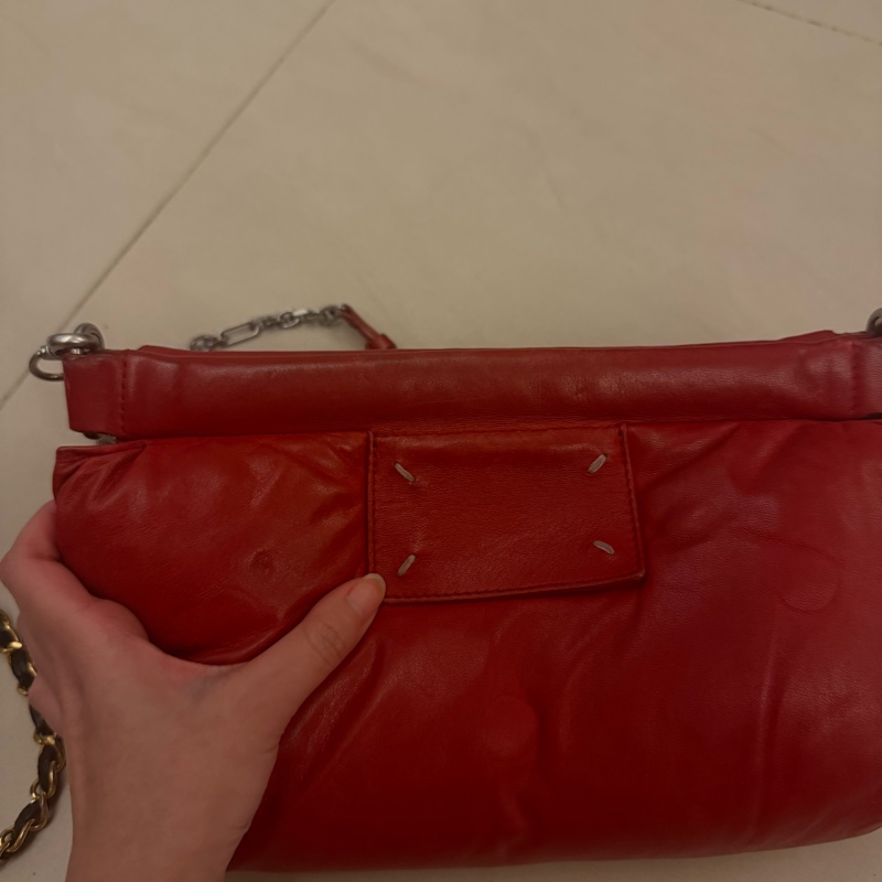 maison margiela 紅色鏈條包-1