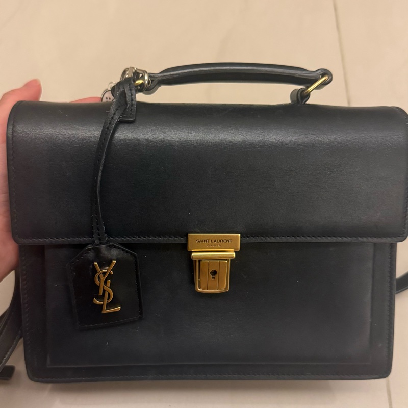 ysl 黑色方包-0