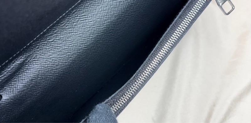 🔥經典實用 LV 路易威登 Louis Vuitton 黑棋盤格10卡拉鏈中夾-5