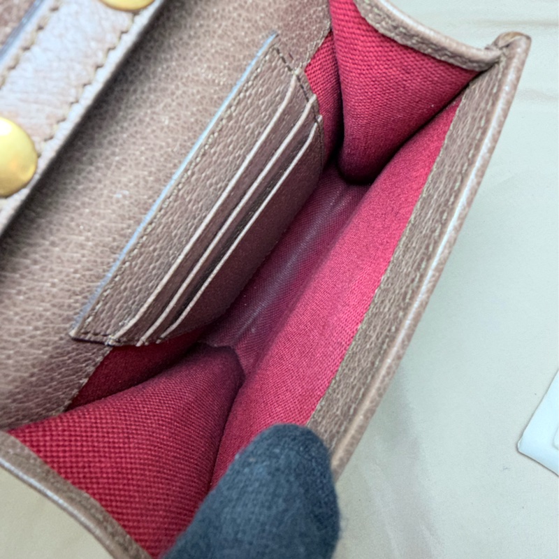 🦆近全閒置 盒裝齊全 Gucci 古馳 迪士尼 唐老鴨聯名款 老花斜背小包/手機包-5