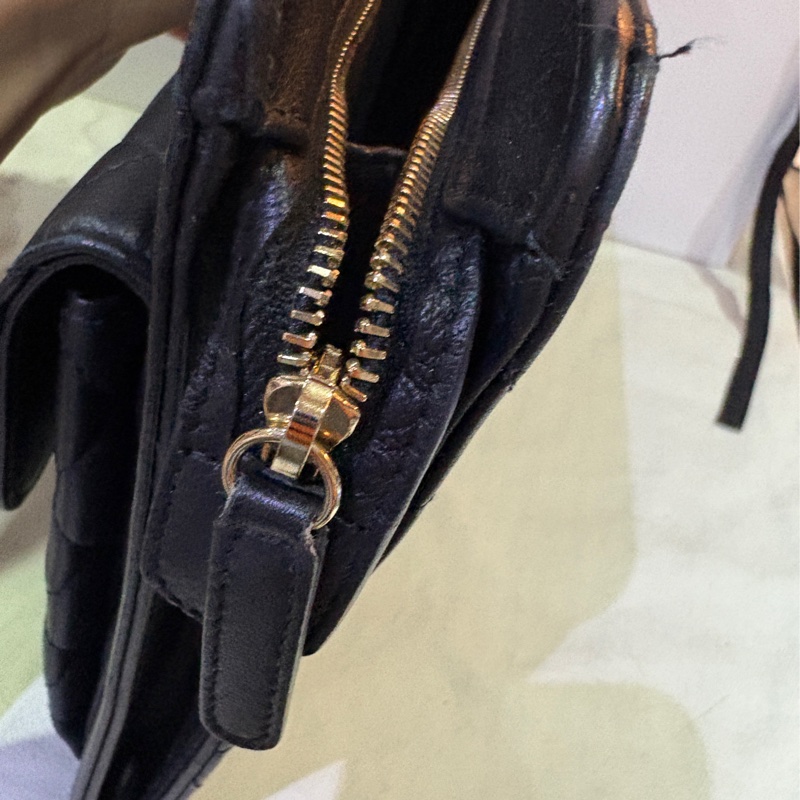 近全新 稀有 Chanel 雙色logo 手拿包 宴會包 文件公事包-7