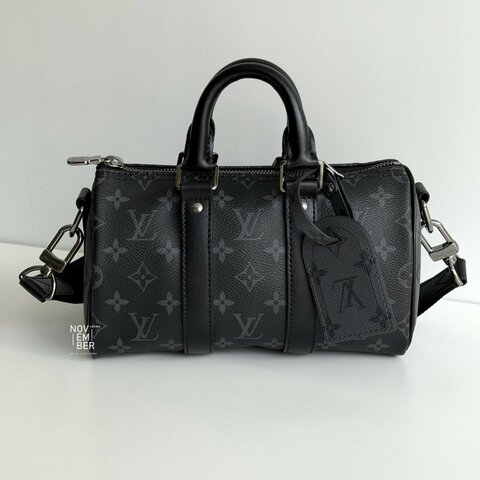 99新🆕 全配有購證🙌🏻 Louis Vuitton LV 路易威登 Keepall Bandoulière 25 黑色老花
