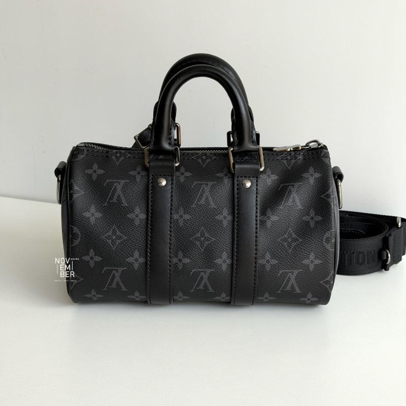 99新🆕 全配有購證🙌🏻 Louis Vuitton LV 路易威登 Keepall Bandoulière 25 黑色老花-3