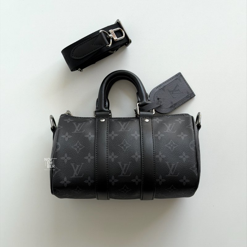99新🆕 全配有購證🙌🏻 Louis Vuitton LV 路易威登 Keepall Bandoulière 25 黑色老花-5