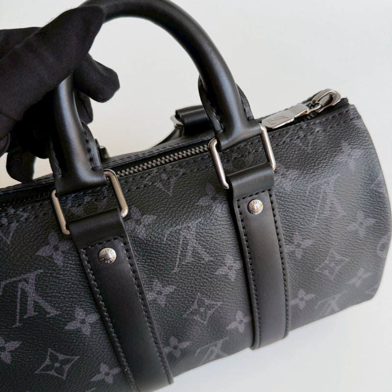 99新🆕 全配有購證🙌🏻 Louis Vuitton LV 路易威登 Keepall Bandoulière 25 黑色老花-13