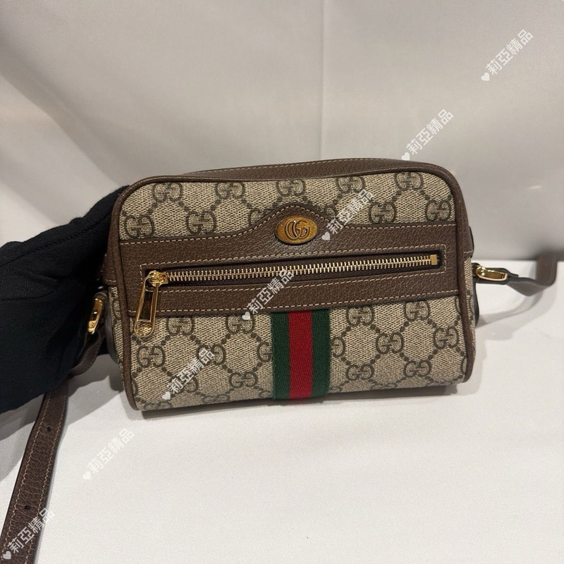 莉亞精品♡ Gucci 517350 老花小相機包 二手-2
