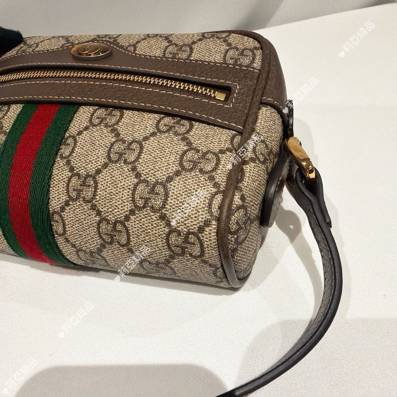 莉亞精品♡ Gucci 517350 老花小相機包 二手-4