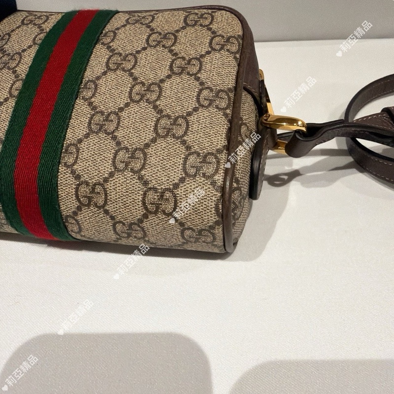 莉亞精品♡ Gucci 517350 老花小相機包 二手-5