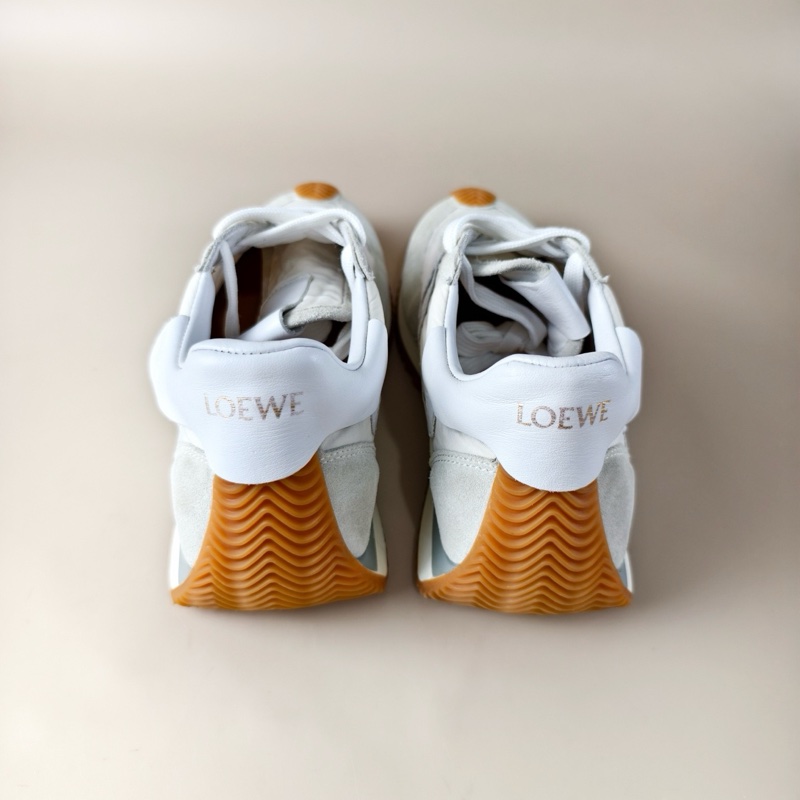 Loewe/羅意威 灰白徽標系帶休閒鞋 36碼-3