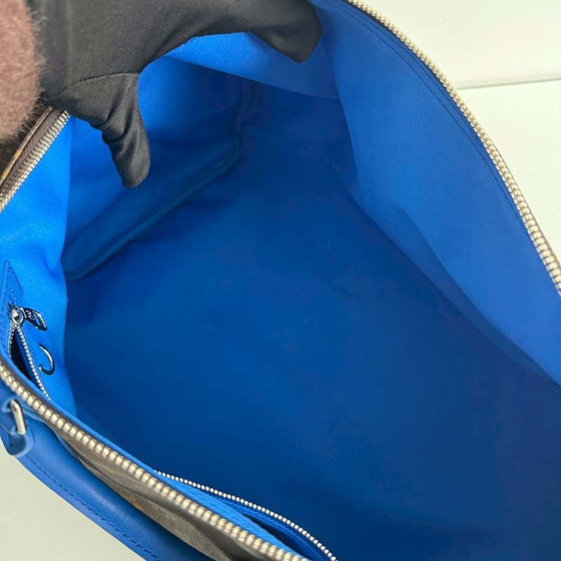 99新🆕 Louis Vuitton LV 路易威登 Keepall 50 拼寶藍色老花旅行袋-6