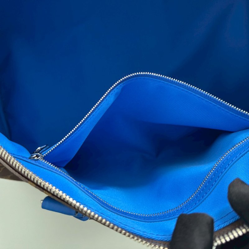 99新🆕 Louis Vuitton LV 路易威登 Keepall 50 拼寶藍色老花旅行袋-7