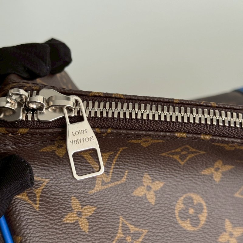 99新🆕 Louis Vuitton LV 路易威登 Keepall 50 拼寶藍色老花旅行袋-13