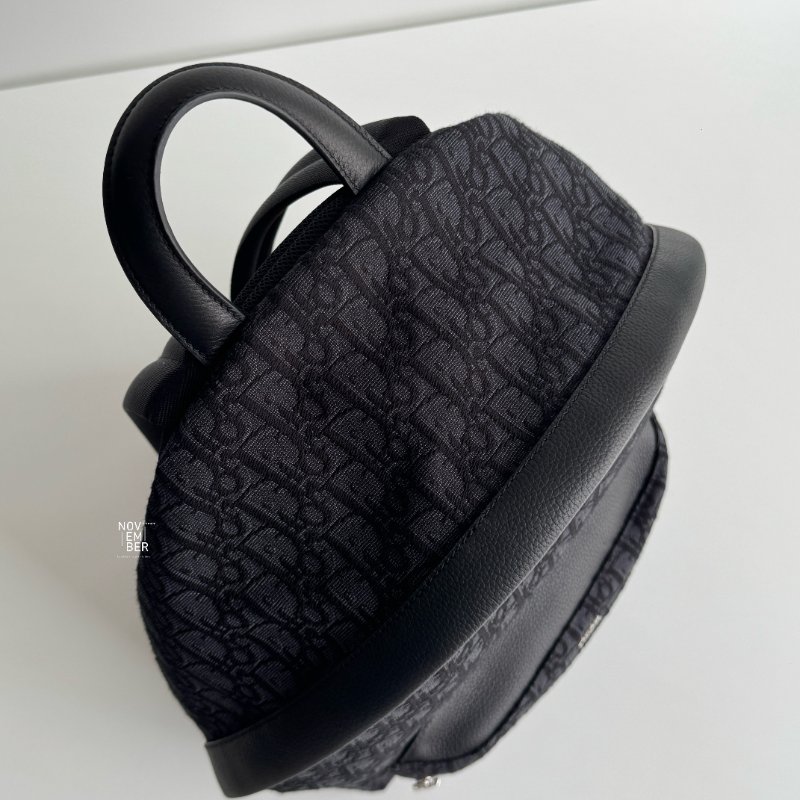 99新🆕 Dior 迪奧 Rider 老花後背包 黑色-2
