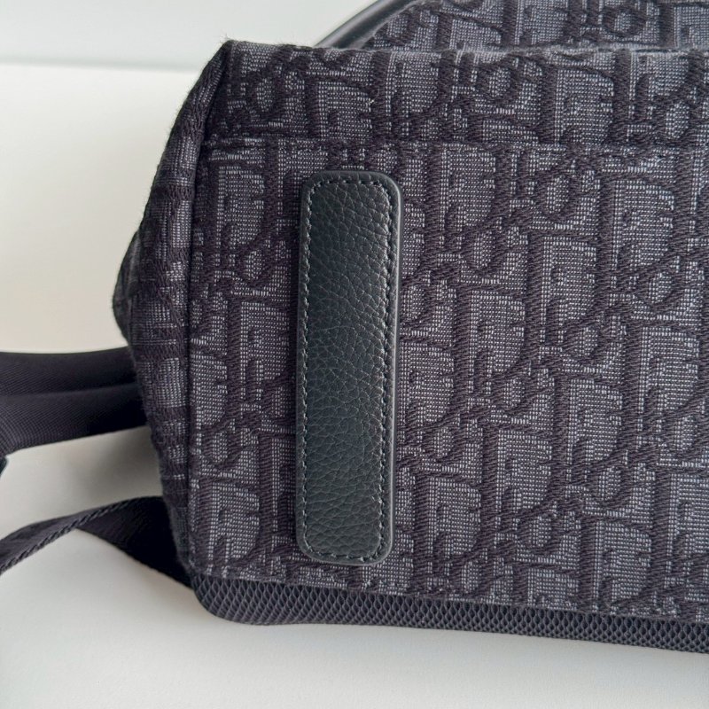 99新🆕 Dior 迪奧 Rider 老花後背包 黑色-12