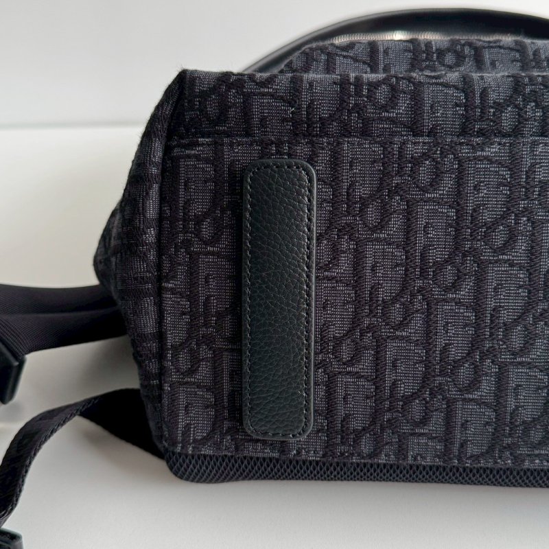 99新🆕 Dior 迪奧 Rider 老花後背包 黑色-14