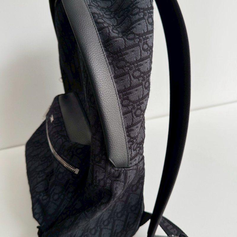 99新🆕 Dior 迪奧 Rider 老花後背包 黑色-16