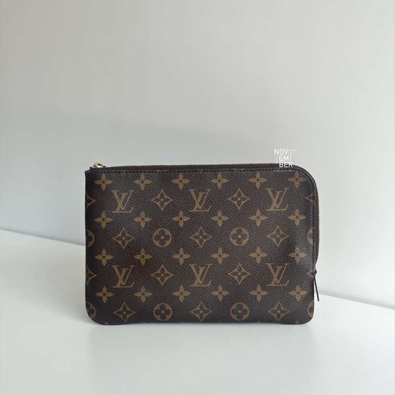 99新🆕 Louis Vuitton LV 路易威登 Daily Pouch 老花手拿包-0