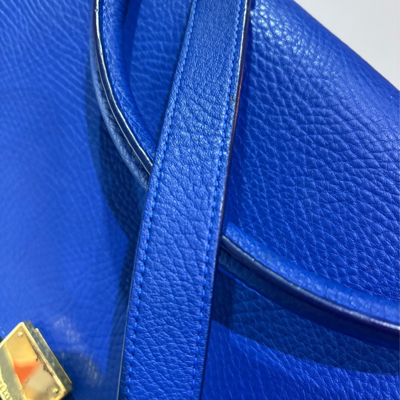 Celine Trapeze 拚色 牛皮 提包-9