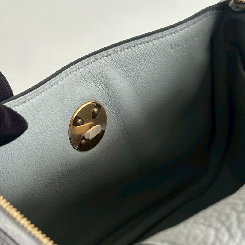 99新🆕 Hermès 愛馬仕 Mini Lindy 聖杯藍金釦 一代-11