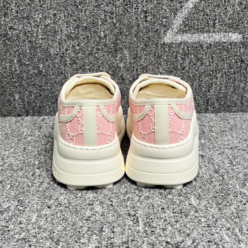 全新Gucci粉色老花1977厚底板鞋38碼-9