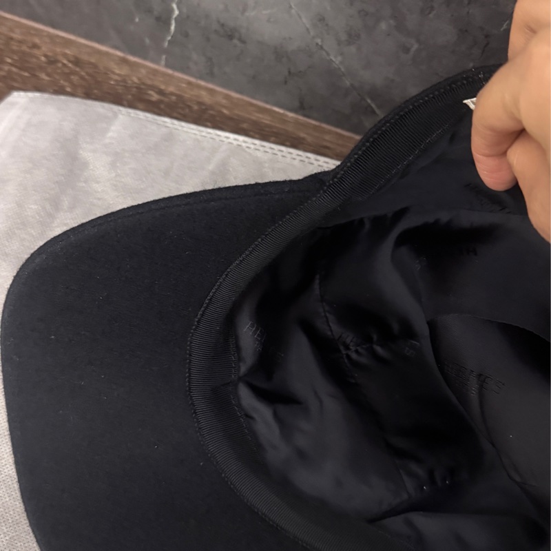 愛馬仕Hermes 黑色刺繡老帽棒球帽刺繡羊毛刺繡款58公分-13