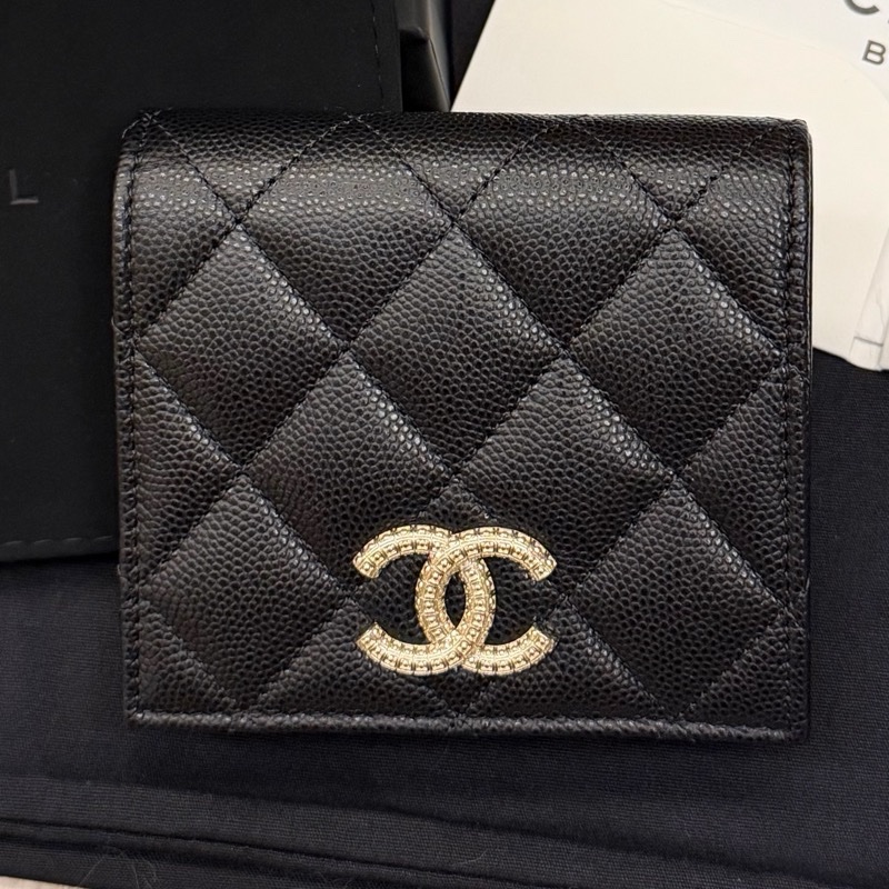 CHANEL新款 / 全新 / 荔枝牛皮/中短夾-5