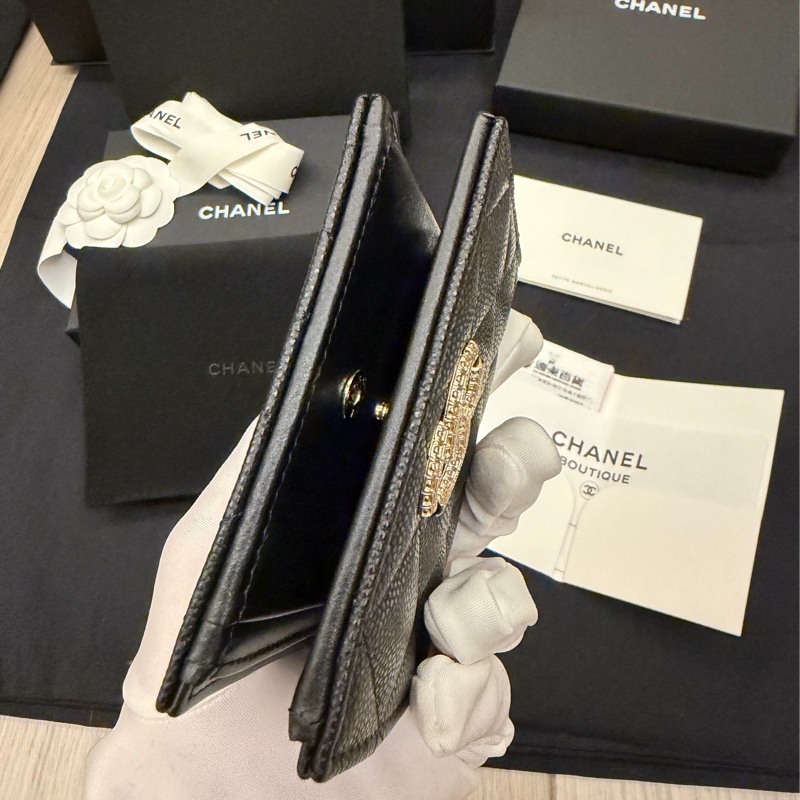CHANEL新款 / 全新 / 荔枝牛皮/中短夾-8