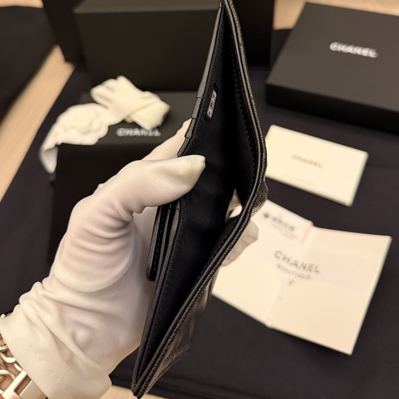 CHANEL新款 / 全新 / 荔枝牛皮/中短夾-9