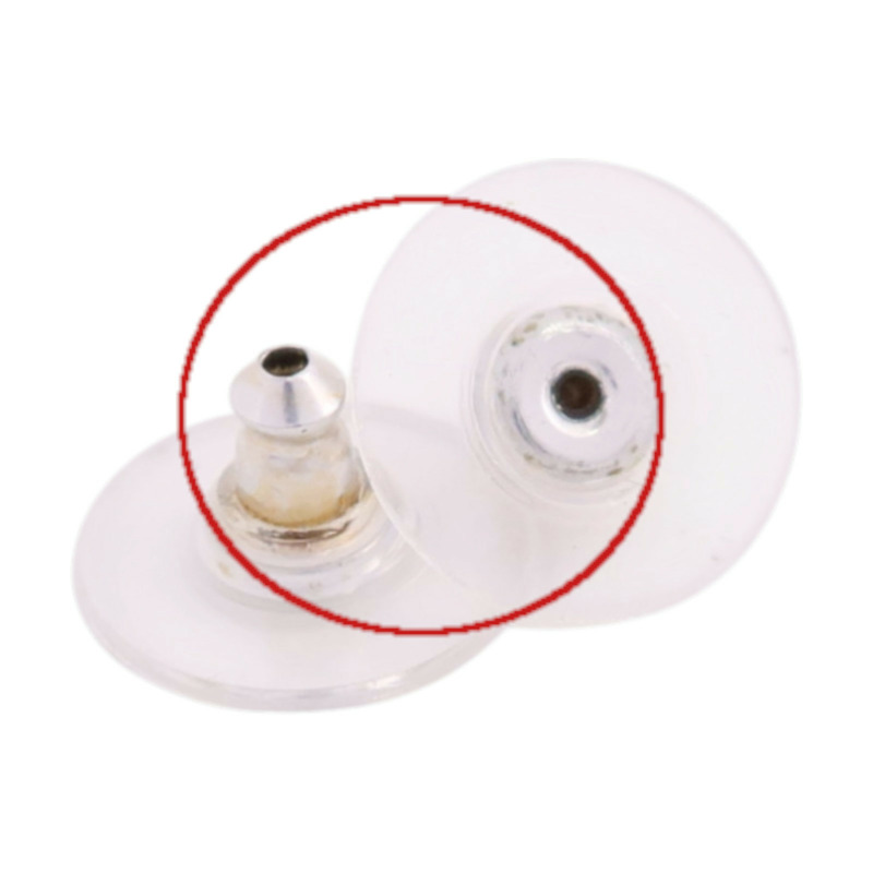 CHANEL 金屬/水鑽/PVC CC Drop Earrings耳環-9