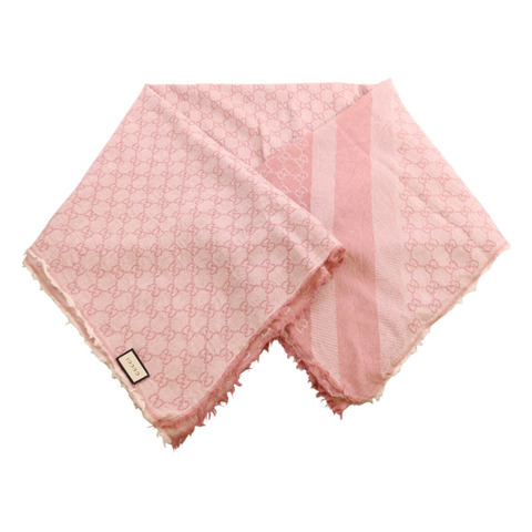 GUCCI 羊毛/絲質Scarf 140x140絲巾
