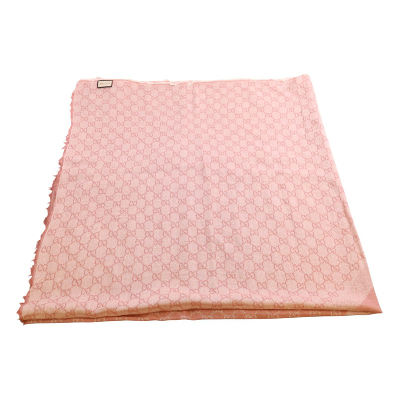 GUCCI 羊毛/絲質Scarf 140x140絲巾-1