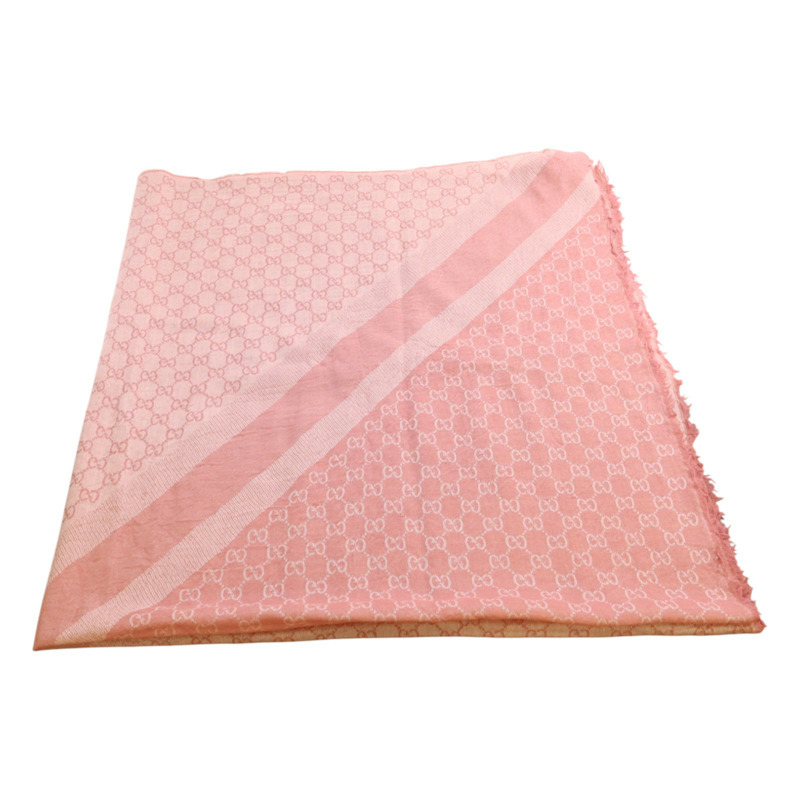 GUCCI 羊毛/絲質Scarf 140x140絲巾-2