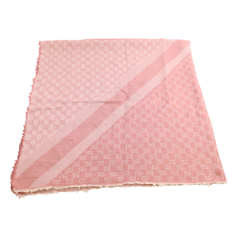 GUCCI 羊毛/絲質Scarf 140x140絲巾-3