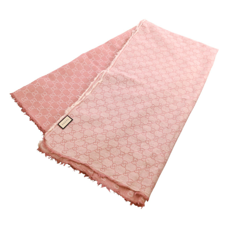 GUCCI 羊毛/絲質Scarf 140x140絲巾-5