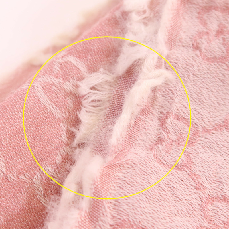 GUCCI 羊毛/絲質Scarf 140x140絲巾-12