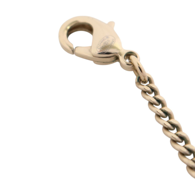 CHANEL 金屬/仿珍珠/水鑽Necklace金扣項鏈-5